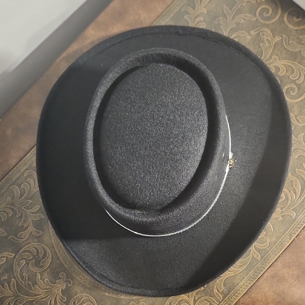 Pigalle Black Cowboy Hat with Silver Band - Picture 3 of 9